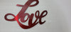 LOVE Red Metal Wall Signs Proudly Made in USA