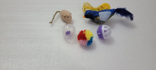 Kitty's Bag of Toys – 5 Assorted Cat Toys ($2.99 with Any Order)