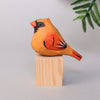 Hand-carved Cardinals with Perch Handcrafted in USA