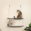 Wall Mounted Cat Shelf in Single or Double Decker