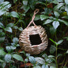 Hummingbird Nest House Birds Nest Bird Cage Hanging Bird House Hand-woven Hung Straw Nest Natural Grass Bird For Garden Patio