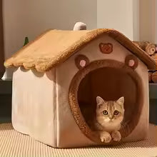 Foldable Cat House – Cozy Indoor Pet House for Small & Medium Cats