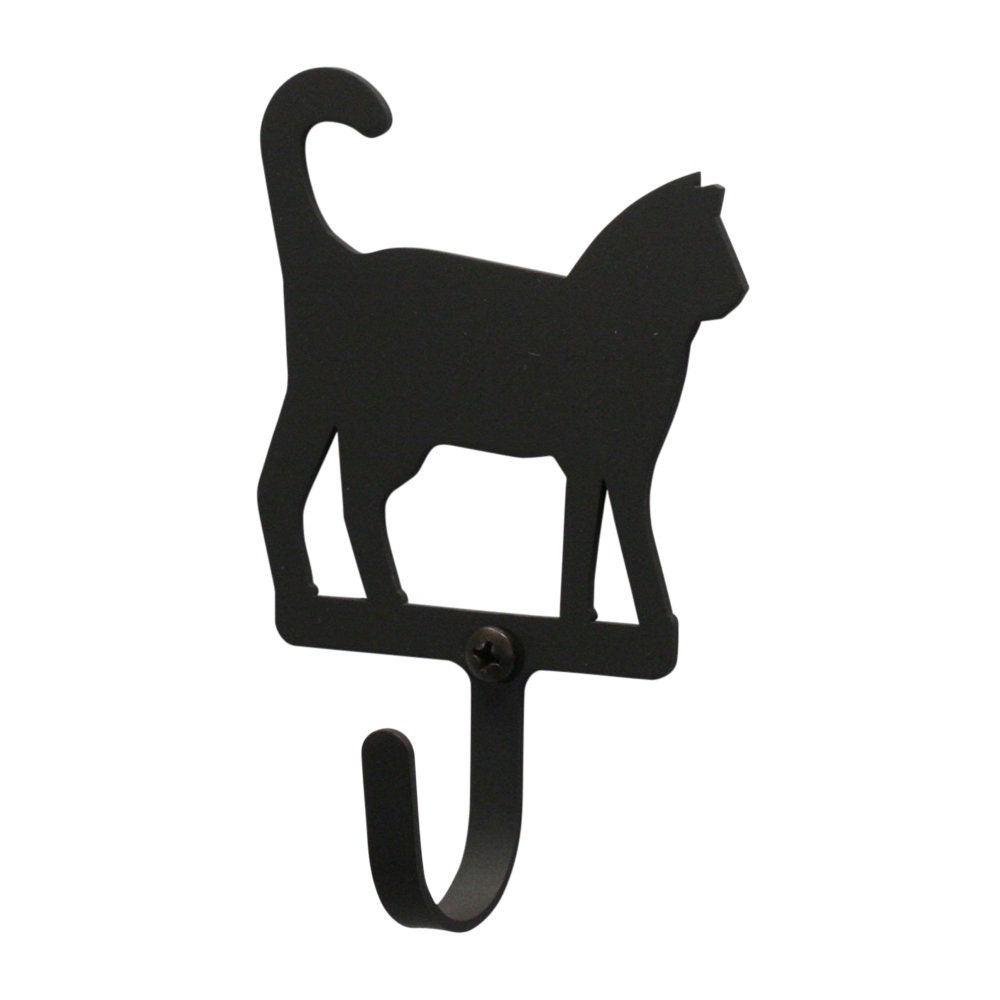 Kitty Cat- Wall Hooks in 3 Personalities Proudly Made in USA