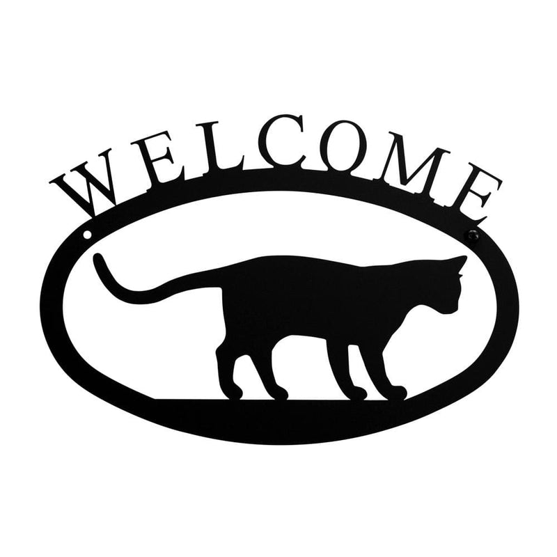 Cat Welcome Sign – Made in USA Outdoor Garden & Home Decor (3 Styles)