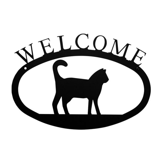 Cat Welcome Sign – Made in USA Outdoor Garden & Home Decor (3 Styles)